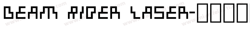 Beam Rider Laser字体转换